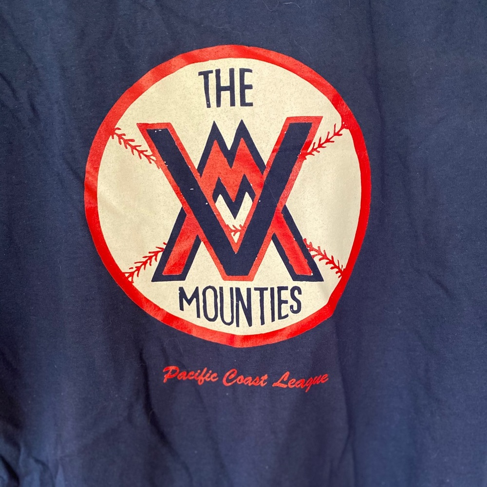 Mounties Tee! Pacific Coast League. EFF brand. XXL